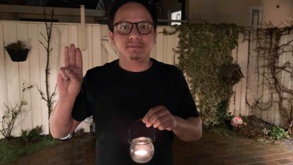 Tavs protest mod militærstyret i Myanmar